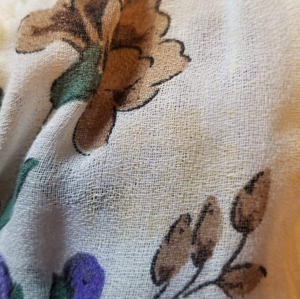 Vintage 70s Cottagecore Puff Sleeve Boho Floral Maxi Dress. S/M - Picture 11 of 11